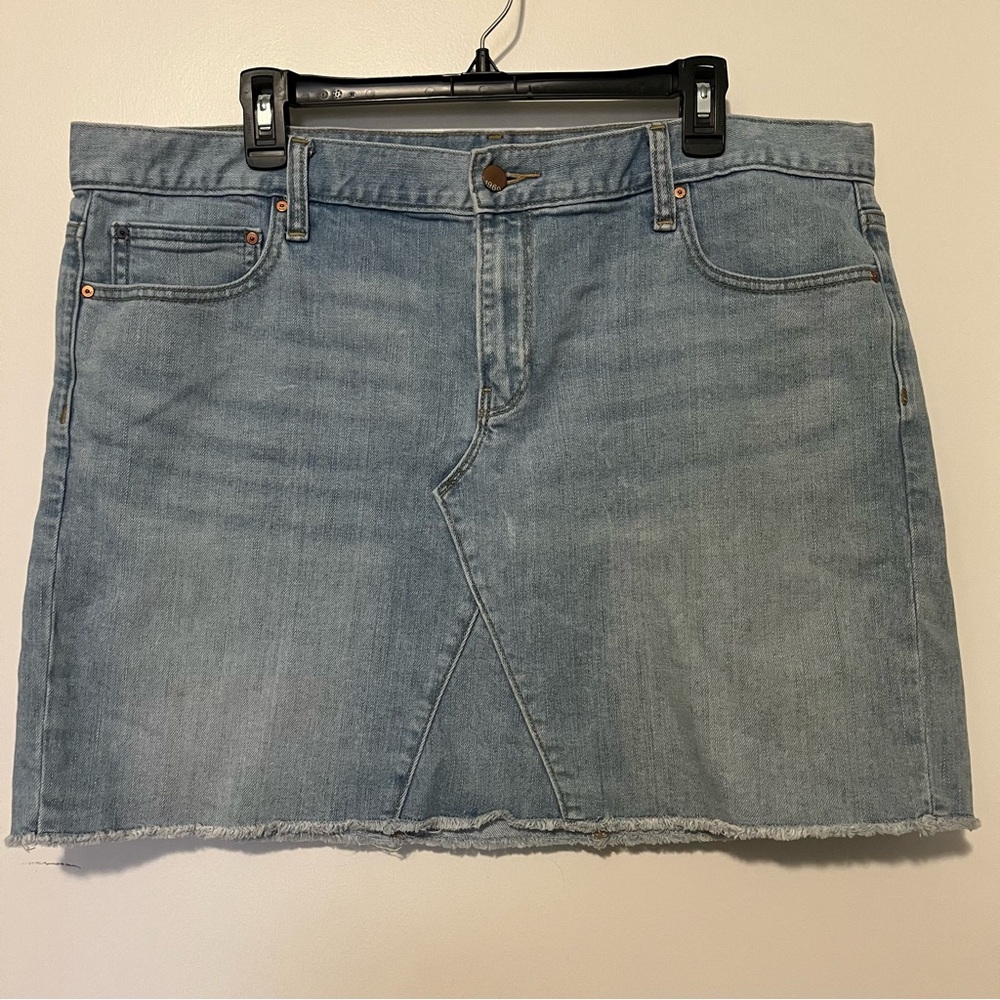 Gap 1969 Size 34 Classic Denim Jean Light Blue Short Miniskirt